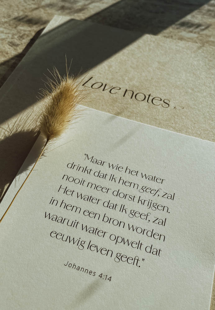 Retreat kaart Bijbeltekst